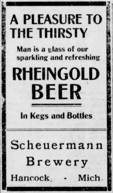 Newspaper ad - <i>The Calumet News</i>, 29 Dec 1909